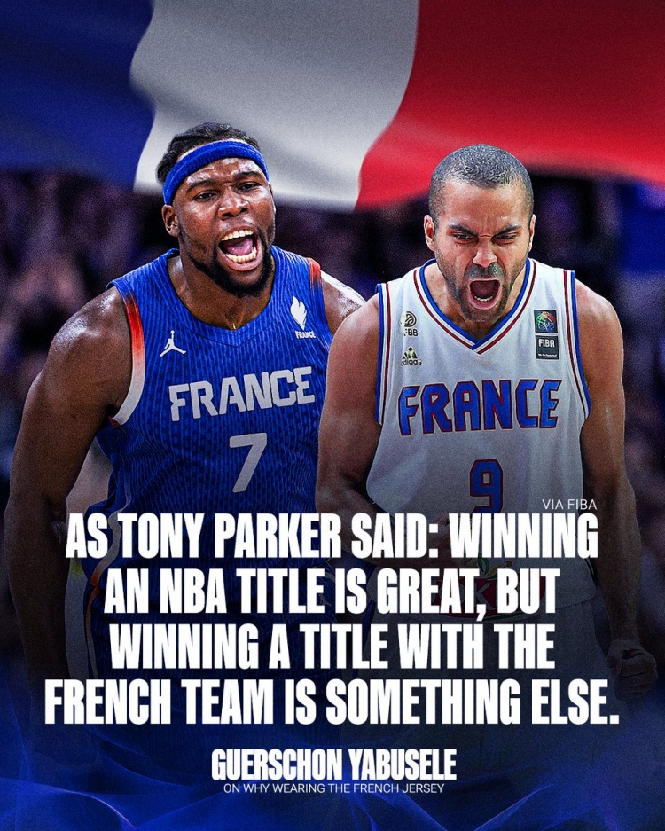 亚布塞莱坦言：NBA冠军固然美妙 法国折桂却别具深意